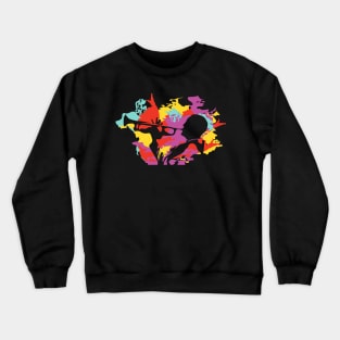 Fancy Colorful Trumpet Player Crewneck Sweatshirt